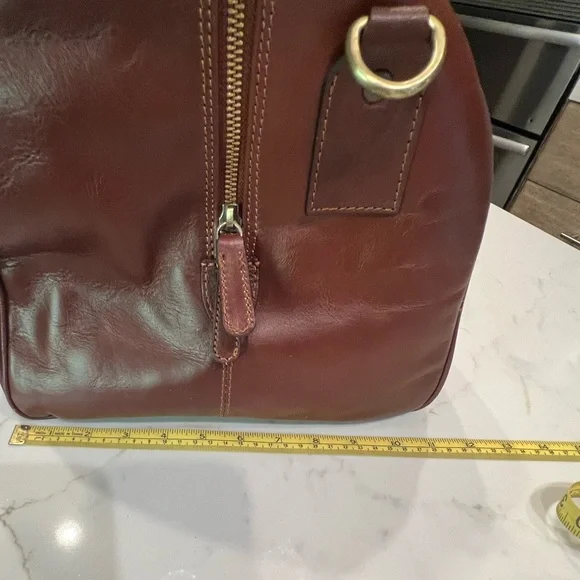 🆕 Lucaldo Firenze Leather Duffle Bag - Picture 17 of 17